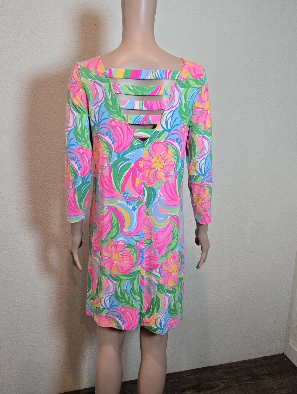 Lilly Pulitzer Ophelia Swing Dress Size Sm Elephant Monkey Lion Green Blue Pink